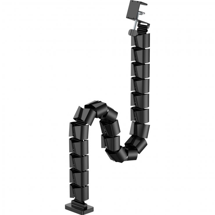 Imagine Organizator cabluri/canal cablu inaltime reglabila max. 1.34m Negru, InLine IL59996D