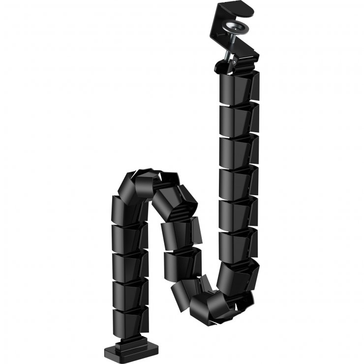 Imagine Organizator cabluri/canal cablu inaltime reglabila max. 1.34m Negru, InLine IL59996D