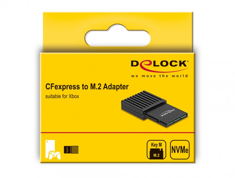 Imagine Adaptor CFexpress la M.2 pentru Xbox, Delock 61089