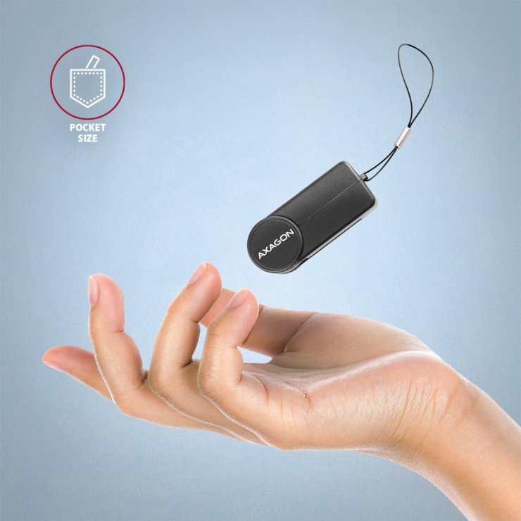 Imagine Cititor de carduri USB 2.0 type C la Smart Card/ID, Axagon CRE-SMPC