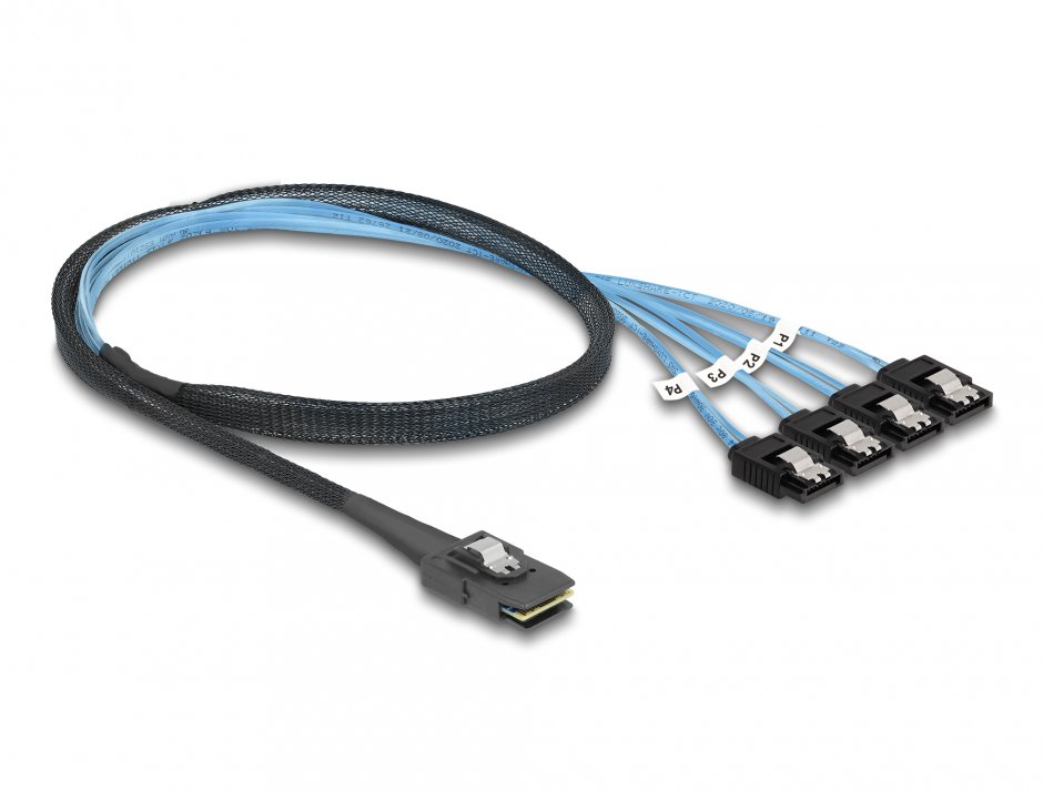 Imagine Controller M.2 2242 Key B+M la 4 x SATA 1m, Delock 64260
