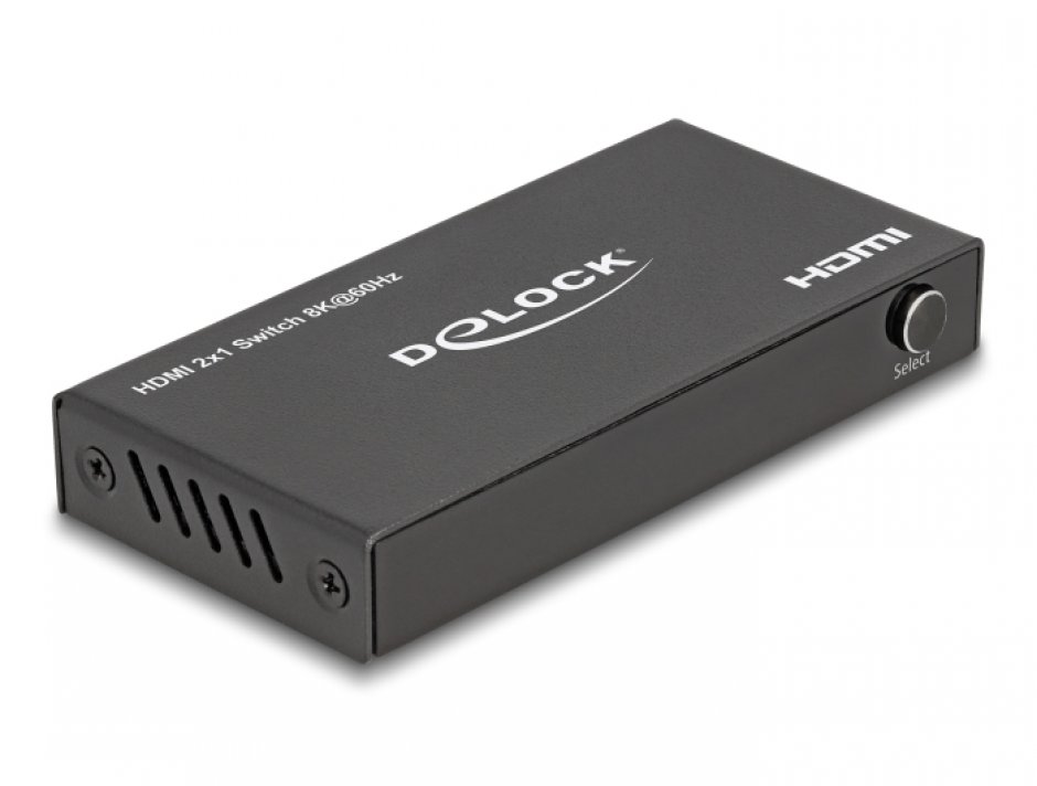 Imagine Switch HDMI 2 porturi 8K60Hz/4K144Hz, Delock 18607