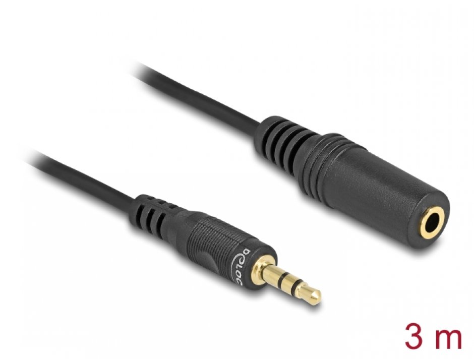 Imagine Cablu prelungitor audio jack 3.5mm T-M 3m, Delock 84002