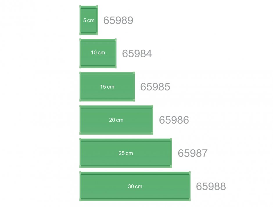 Imagine Suport de placa (72 mm) pentru sina DIN 10cm, Delock 65984