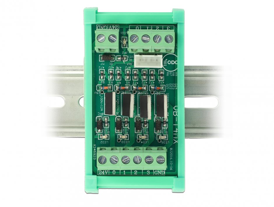 Imagine Suport de placa (72 mm) pentru sina DIN 10cm, Delock 65984