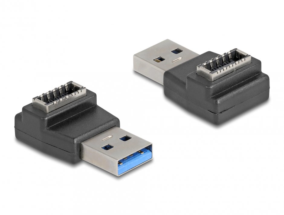 Imagine Adaptor USB 3.2-A la Type E Key A T-M unghi, Delock 67236