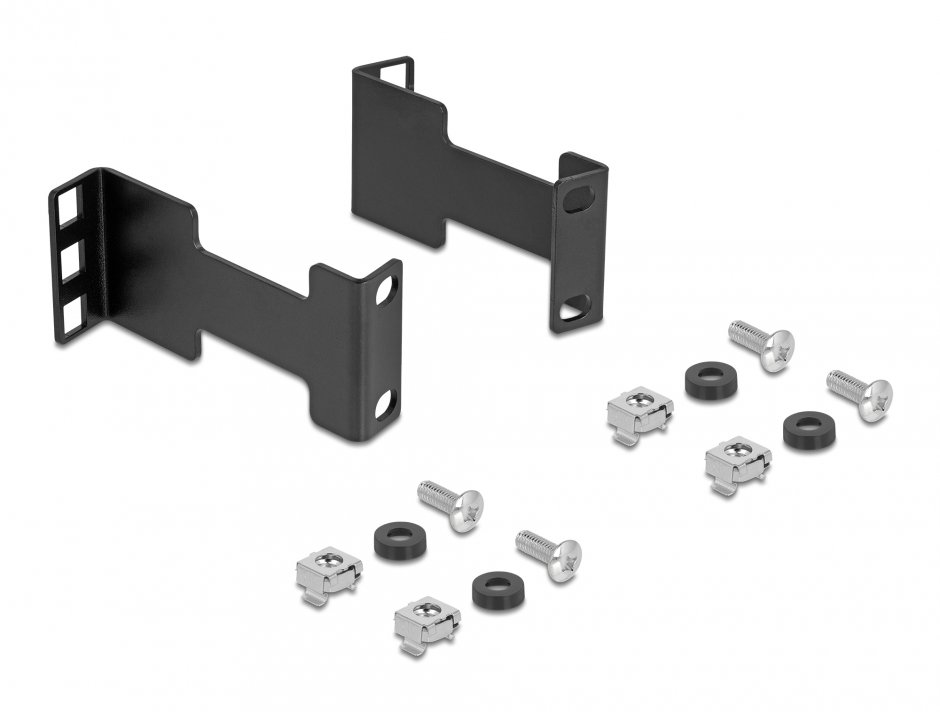 Imagine Kit pentru extindere adancime raft cabinet 1U max. 10cm, Delock 67272