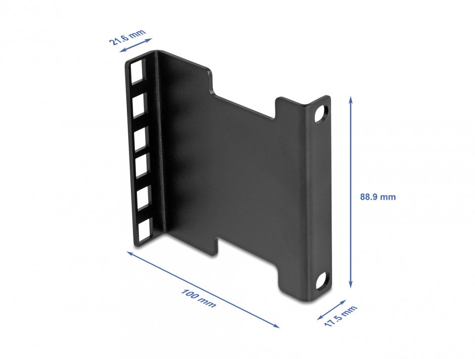 Imagine Kit pentru extindere adancime raft cabinet 2U max. 10cm, Delock 67273