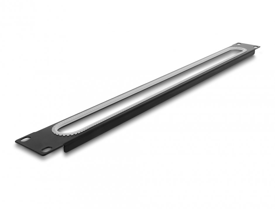 Imagine Panou 19" 1U cu protectie la margine Negru, Delock 67275