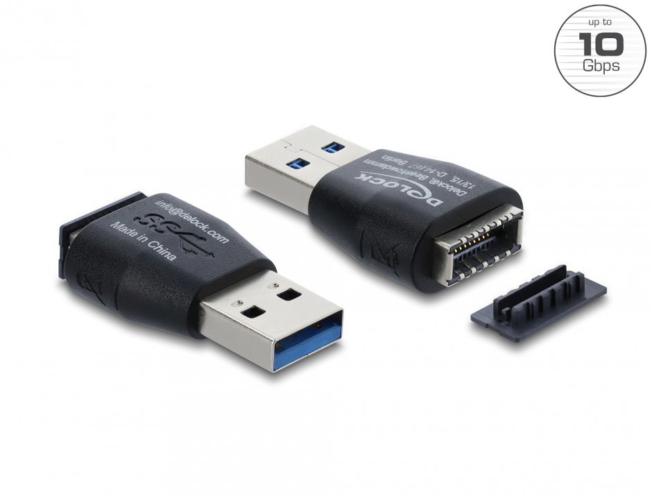 Imagine Adaptor USB-A 10 Gbps la USB Type E Key A T-M, Delock 67339