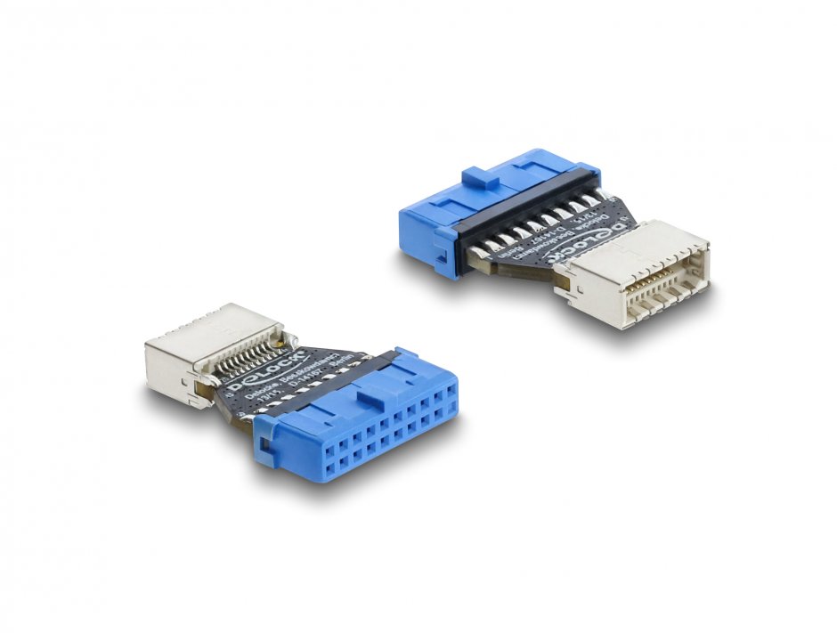 Imagine Adaptor USB 5 Gbps 20 pini header la USB Type E Key B M-M, Delock 67344