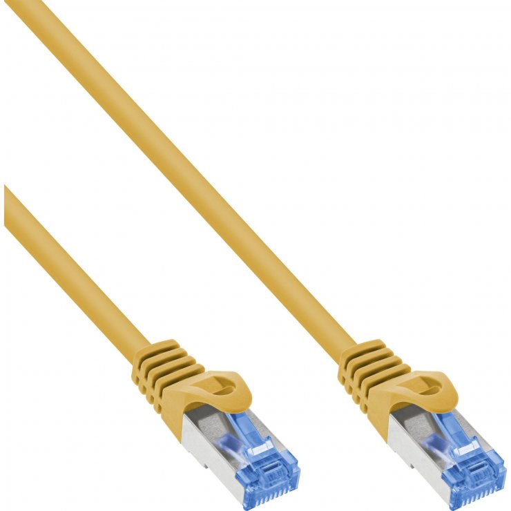 Imagine Cablu de retea RJ45 Cat.6A S/FTP LSoH CCA 0.3m Galben, InLine IL72633Y