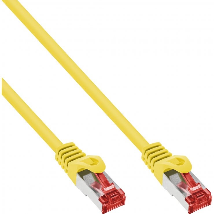 Imagine Cablu de retea RJ45 S/FTP PiMF Cat.6 15m Galben, InLine IL76415Y