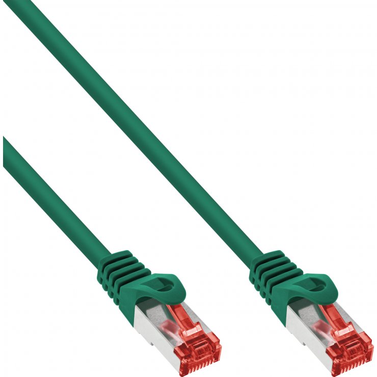 Imagine Cablu de retea RJ45 S/FTP PiMF LSOH Cat.6 15m Verde, InLine IL76915G