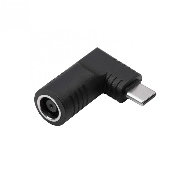 Imagine Adaptor USB type C la DC 7.9 x 5.5 mm + pin 65W T-M, Akyga AK-ND-D01