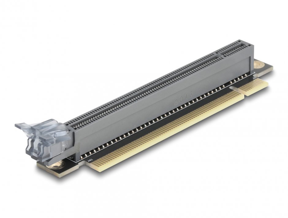 Imagine Riser Card PCI Express 3.0 x16 la x16 slot unghi dreapta 90 grade, Delock 81290