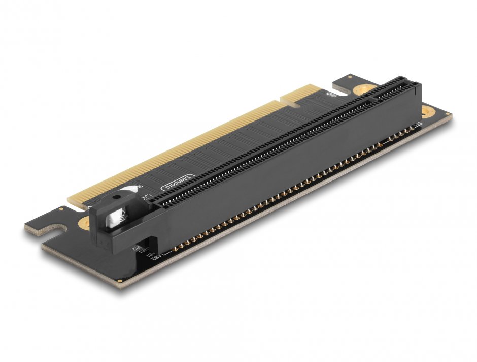 Imagine Riser Card PCI Express 3.0 x16 la x16 slot unghi 90 grade stanga - Slot height 35 mm, Delock 81296