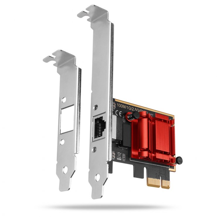 Imagine PCI Express cu 1 x RJ45 2.5GB, Axagon PCEE-G25