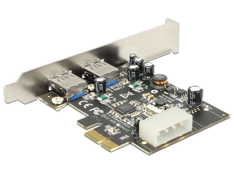 Imagine Placa PCI Express USB 3.0 2 porturi, Delock 89241