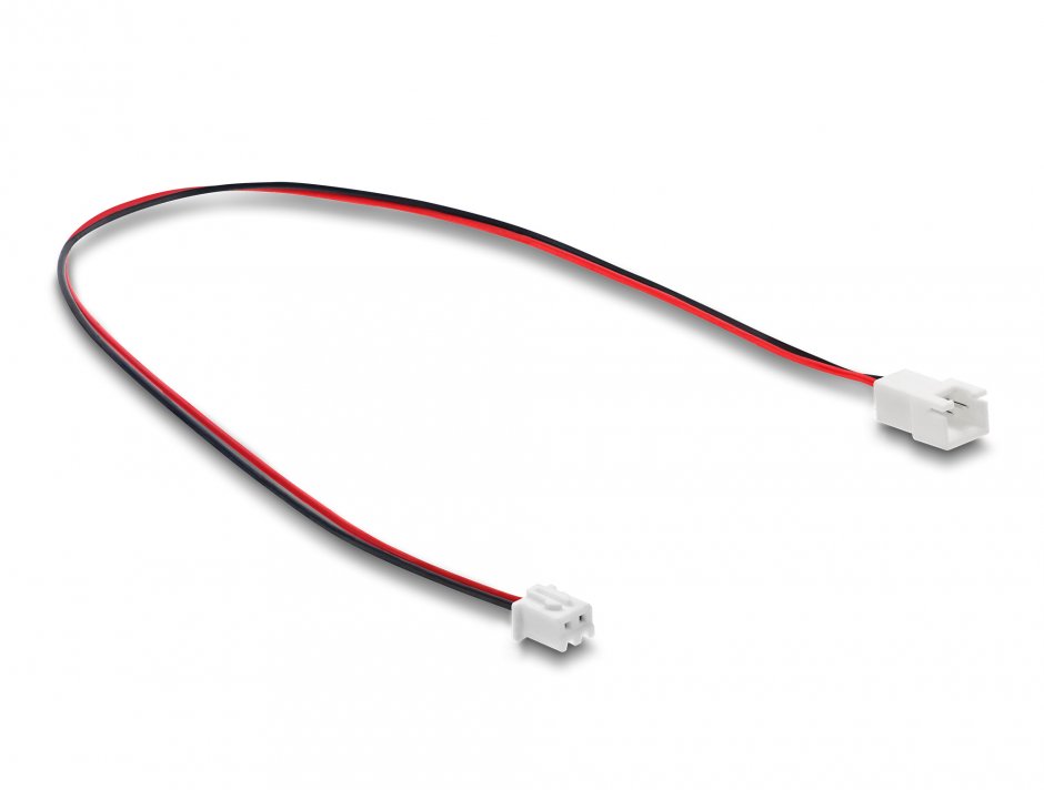 Imagine Cablu prelungitor alimentare ventilator JST la 2 pini lungime conector 7mm/pitch 2.5mm T-M 30cm, Delock 90762