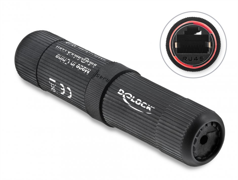 Imagine Cupla de retea RJ45 Cat.6 exterior IP68 waterproof, Delock 90780