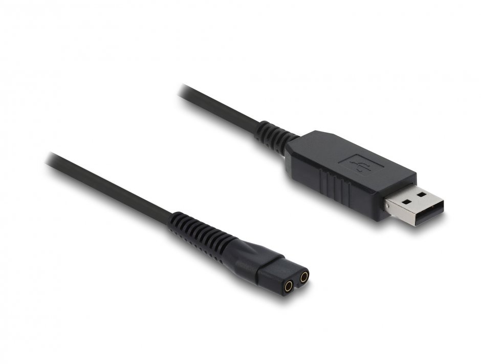 Imagine Cablu de alimentare USB 3.5V pentru aparate de ras electrice Wahl Color Pro 9649 1.8m, Delock 90983