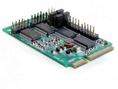 Imagine Mini PCIe I/O PCIe full size 4 x serial RS-232 cu Power Management, Delock 95001-1