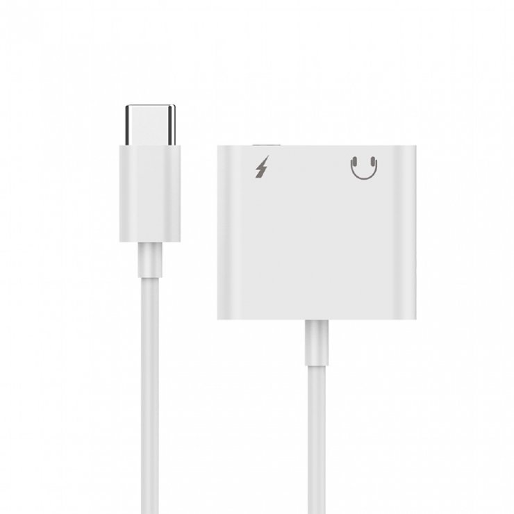 Imagine Adaptor USB type C la jack stereo 3.5mm + USB type C, Gembird A-CM-3.5FP-01