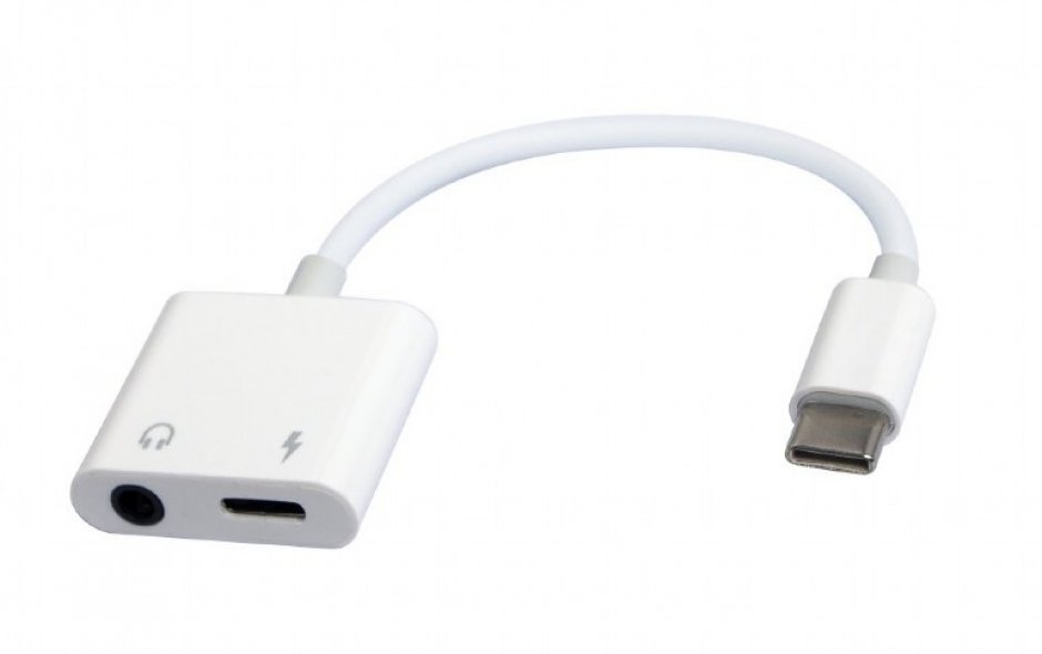 Imagine Adaptor USB type C la jack stereo 3.5mm + USB type C, Gembird A-CM-3.5FP-01