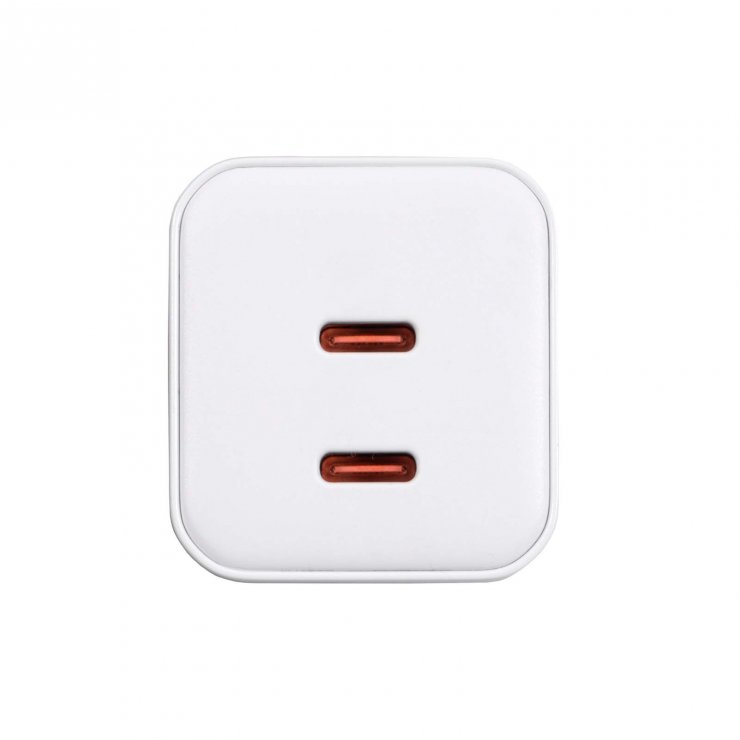 Imagine Incarcator priza 2 x USB type C PD GaN 45W, Akyga AK-CH-29