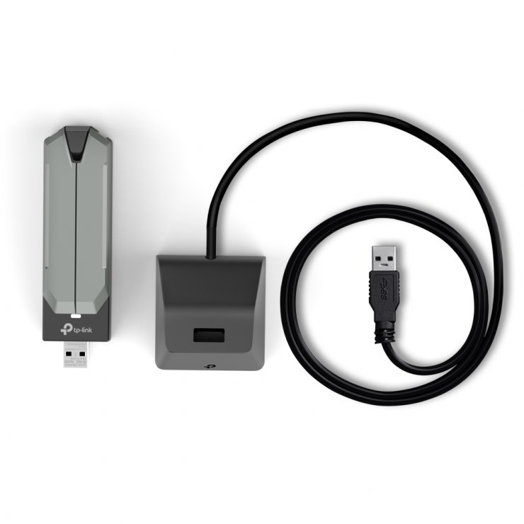 Imagine Placa retea Wireless USB BE6500 Wi-Fi 7 High Gain, TP-LINK Archer TBE400UH