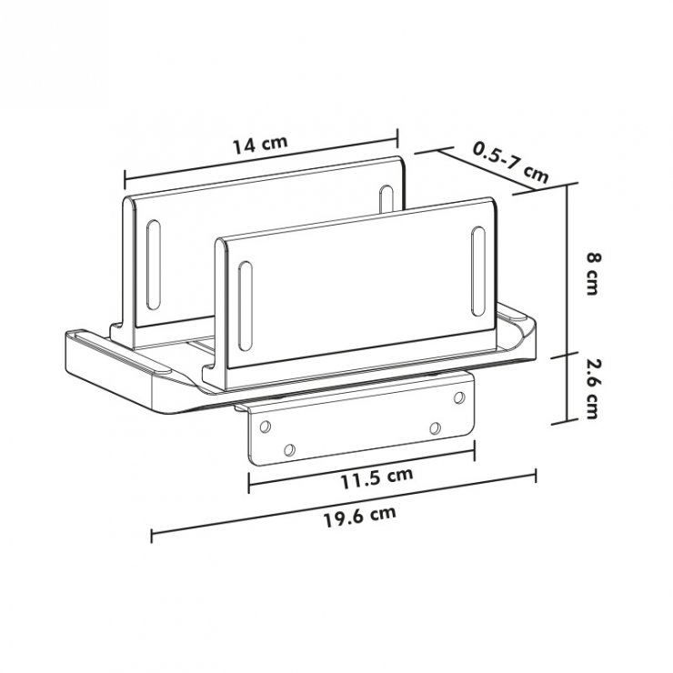 Imagine Suport multifunctional mini PC/CPU max 3kg, Logilink BP0210