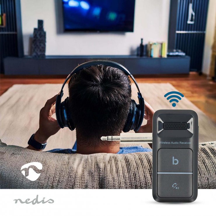 Imagine Receiver audio 3.5mm Bluetooth 5.0, Nedis BTRC3024BK