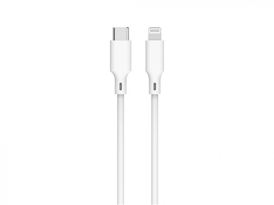 Imagine Cablu USB type C la iPhone Lightning 27W T-T 2m, Well CABLE-USBC/LIGHT-2WE06-WL