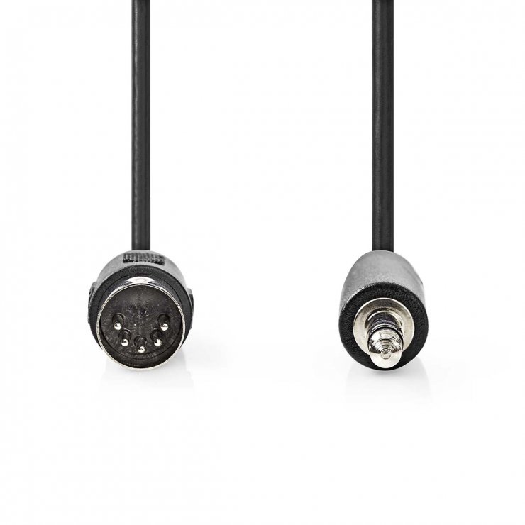 Imagine Cablu audio DIN 5 pini la jack stereo 3.5mm T-T 1m, Nedis CAGP20100BK10