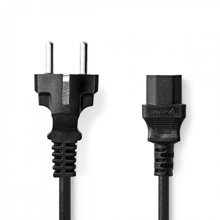 Imagine Cablu de alimentare PC 10m, Nedis CEGL10030BK100