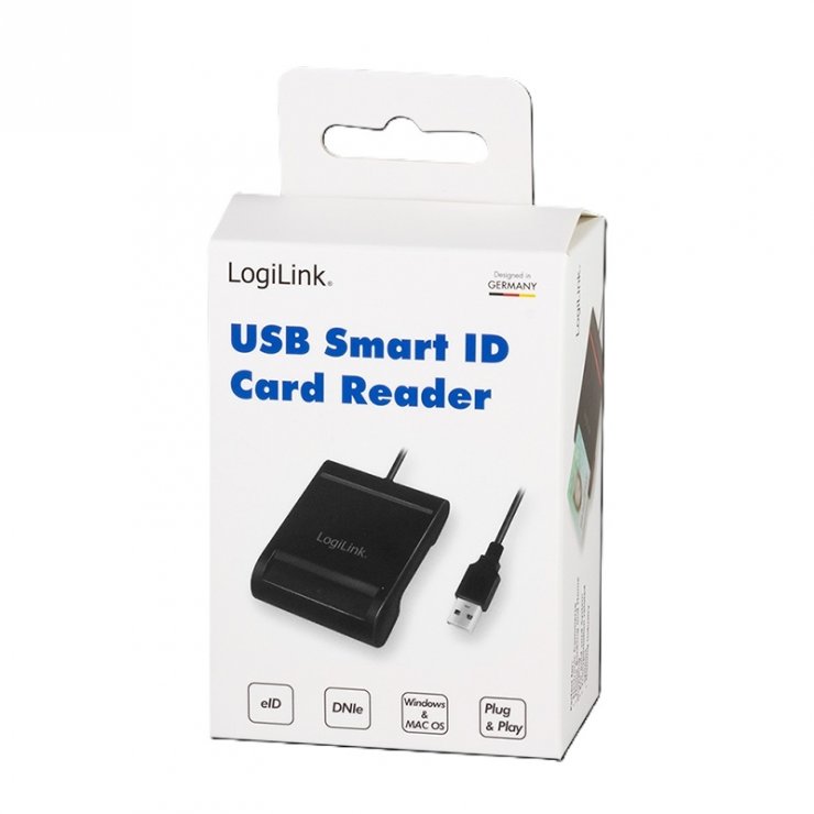 Imagine Cititor de carduri USB 2.0 smart ID, Logilink CR0047