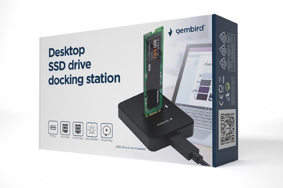 Imagine Docking station USB 3.2 type C la SSD M.2 SATA/NVMe, Gembird DD-U3M2