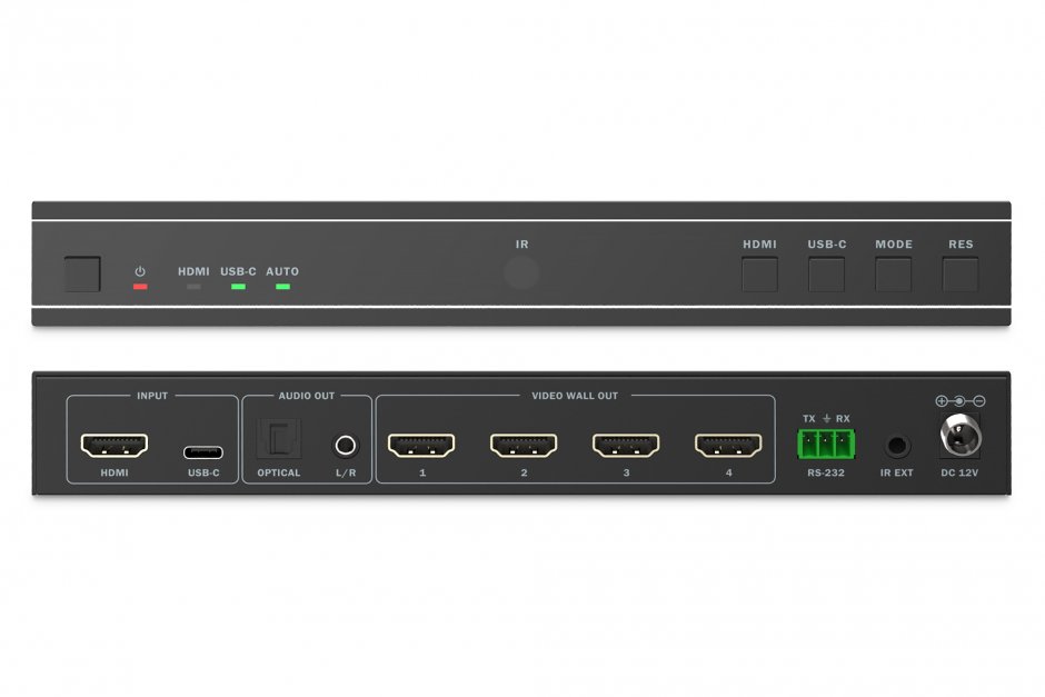 Imagine Video Wall Controller HDMI 4 monitoare 4K30Hz, Digitus DS-55358