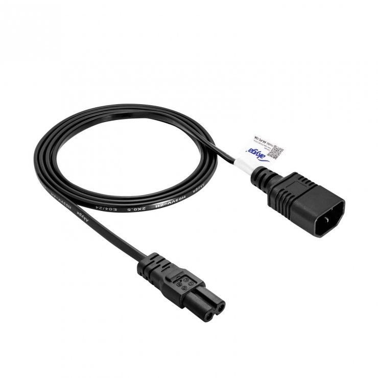Imagine Cablu alimentare IEC C14 la C7 1.5m, Akyga AK-PC-15A