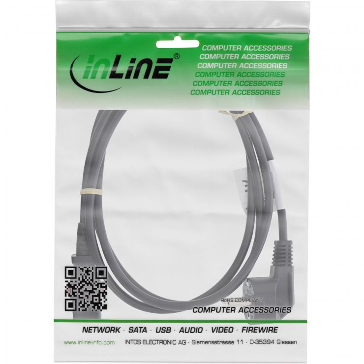 Imagine Cablu de alimentare Schuko la C13 lockable 3m, InLine IL16953L