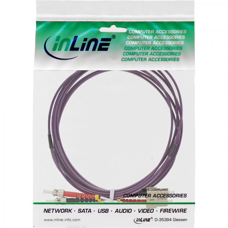 Imagine Cablu fibra optica Duplex Multimode SC-ST LSOH OM4 5m, InLine IL82505P