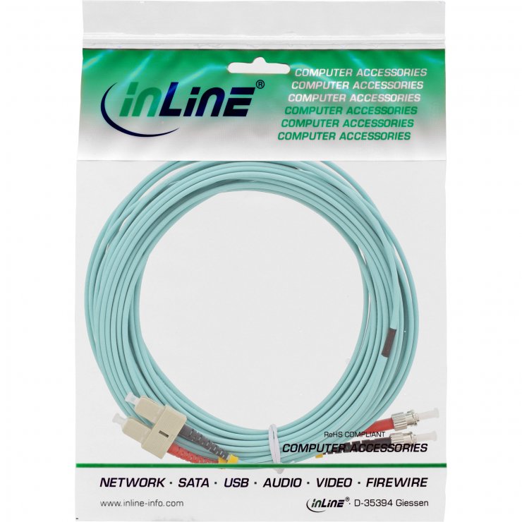 Imagine Cablu fibra optica Duplex Multimode SC-ST LSOH OM3 15m, InLine IL82515O