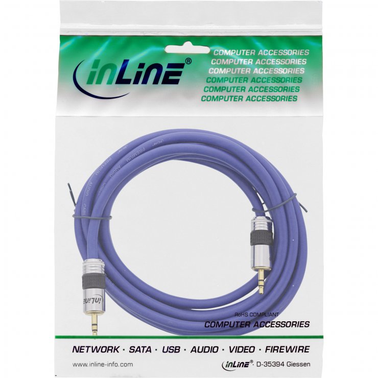 Imagine Cablu audio Premium jack stereo 3.5mm T-T 10m, InLine IL99950P