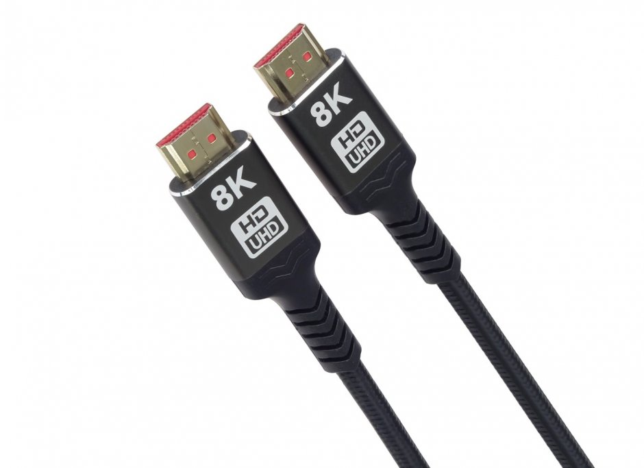 Imagine Cablu Ultra High Speed HDMI 8K60Hz/4K120Hz 9m brodat Negru, kphdm21b9
