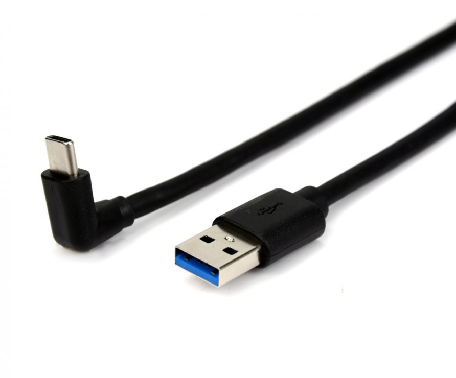 Imagine Cablu USB-A 3.2 la USB type C drept/unghi 2m, ku31cze2bk