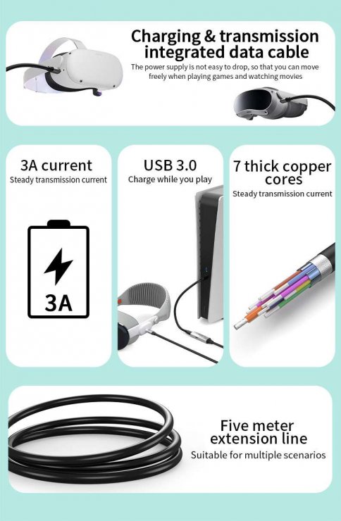 Imagine Cablu prelungitor USB 3.2 type C activ cu alimentare T-M 10m, ku31rep10al