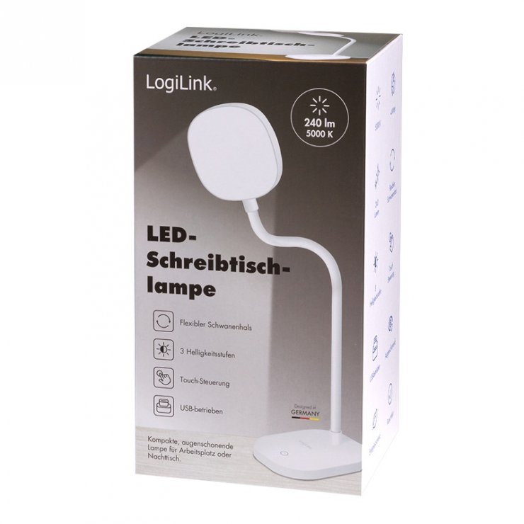 Imagine Lampa LED flexibila 5000K Alb, Logilink LED017