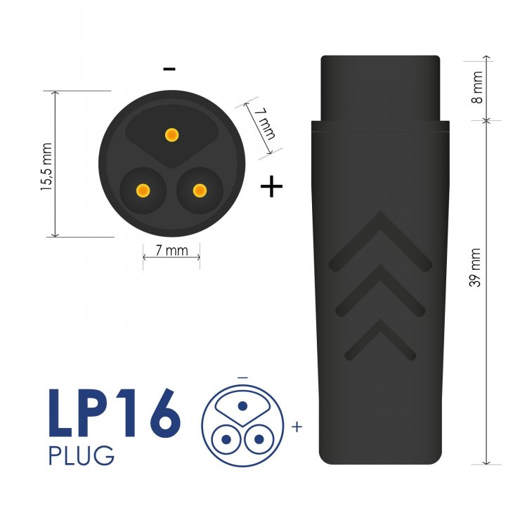 Imagine Incarcator trotineta electrica 54.6V/2A 109W LP16 tata 1.2m, Akyga AK-EV-20