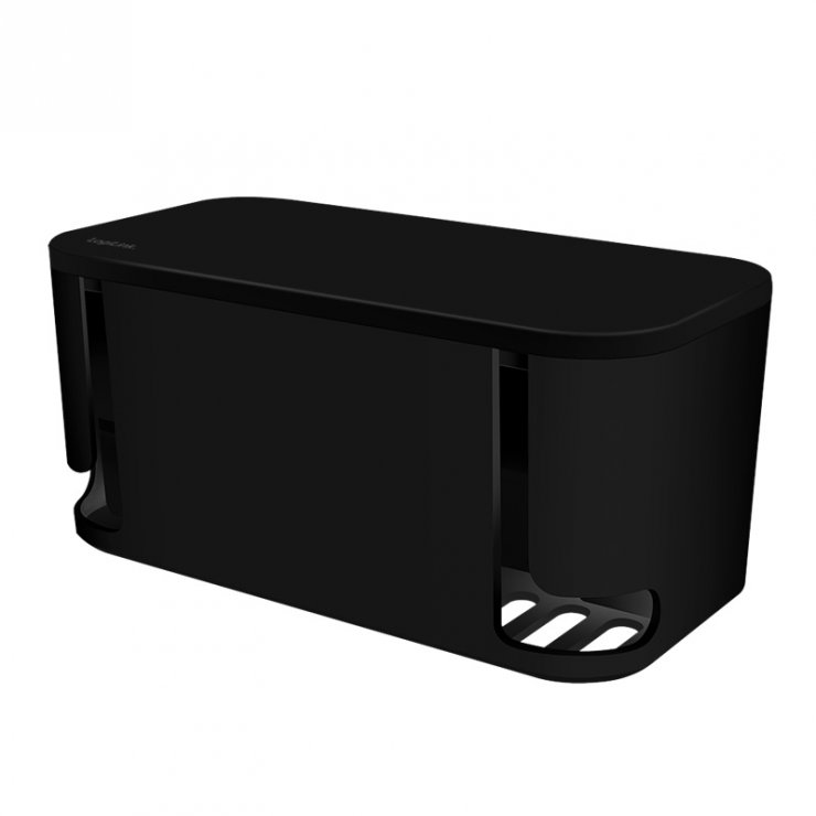 Imagine Cutie depozitare cu prelungitor 4 x Schuko + 1 x Euro + 2 x USB-A + 1 x USB-C Negru, Logilink LPS282U